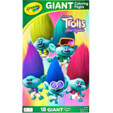 Crayola Trolls Giant Coloring 18 Pages