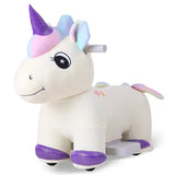 Spartan Unicorn 6V Plush Electric Ride On