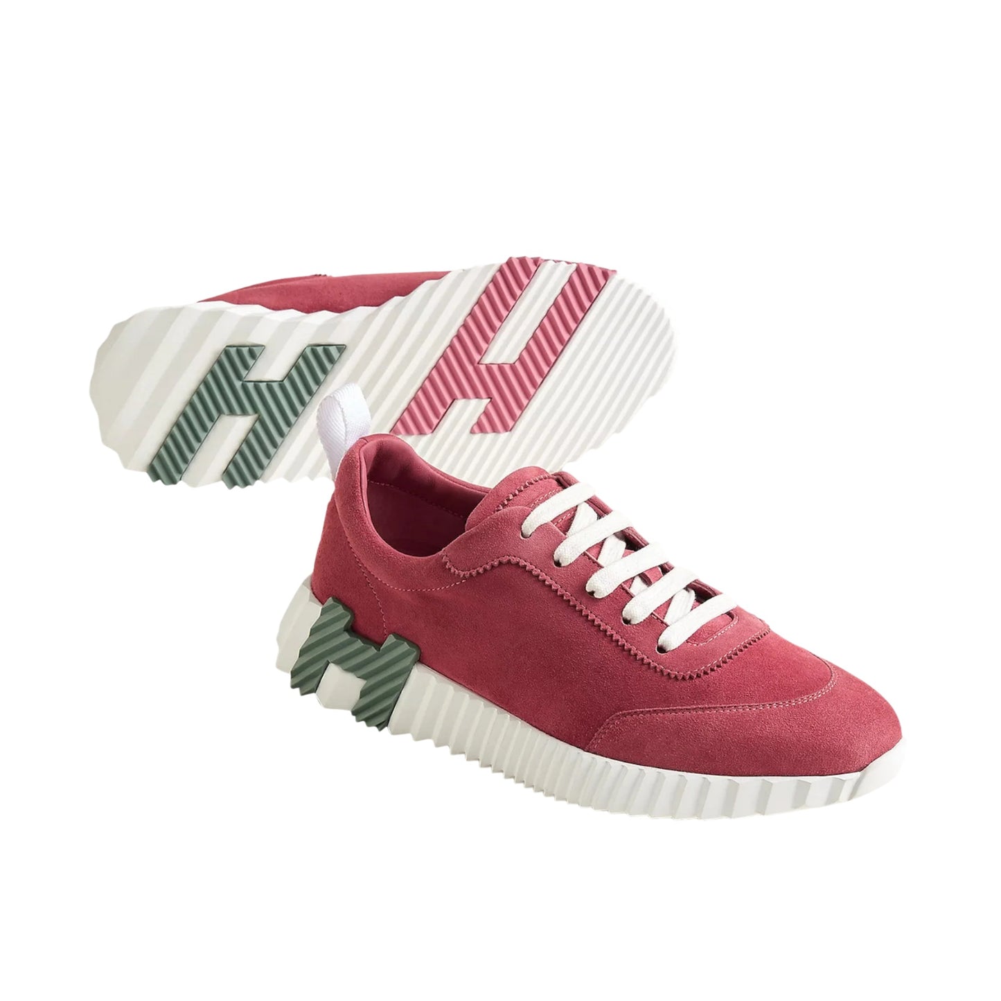 Hermes Bouncing Sneaker "Red Leather Low-Top" - 37 EU