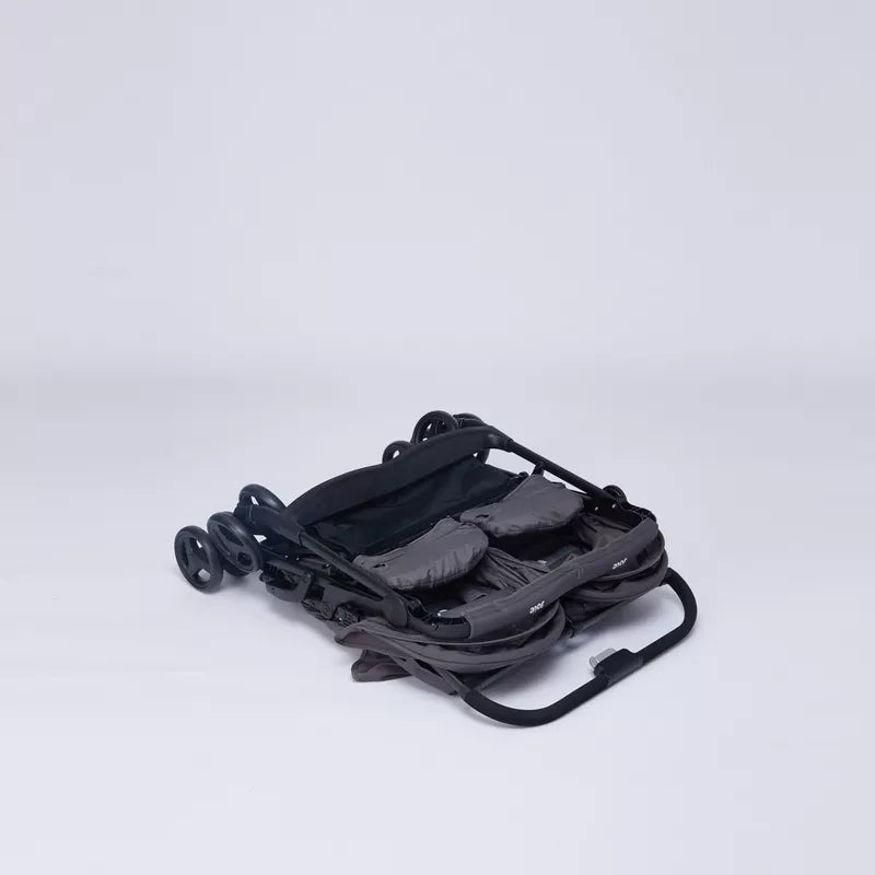 Joie Aire Black Twin Baby Stroller with Multi-Position Recline