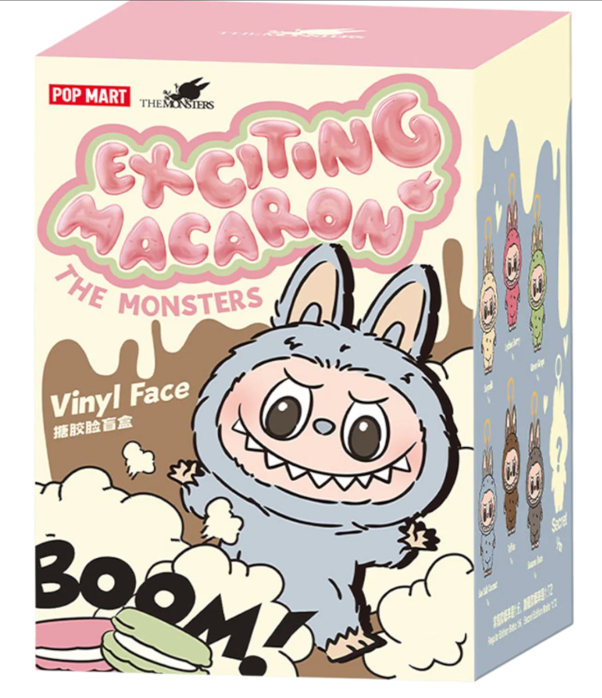 Pop Mart Labubu The Monsters Tasty Macarons Vinyl Plush Pendant Single Blind Box