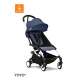 Stokke YOYO3 White Frame & 6+ Air France Blue Bundle
