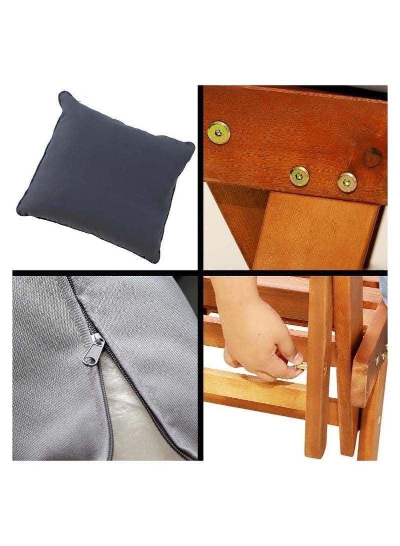 كرسي خارجي من خشب الأكاسيا الصلب