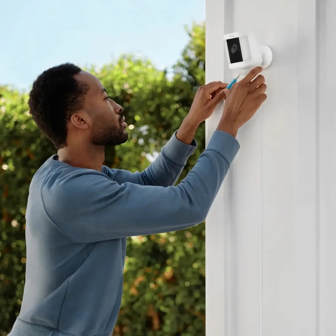 Ring Spotlight Cam Plus Plug-In Security Camera (White)