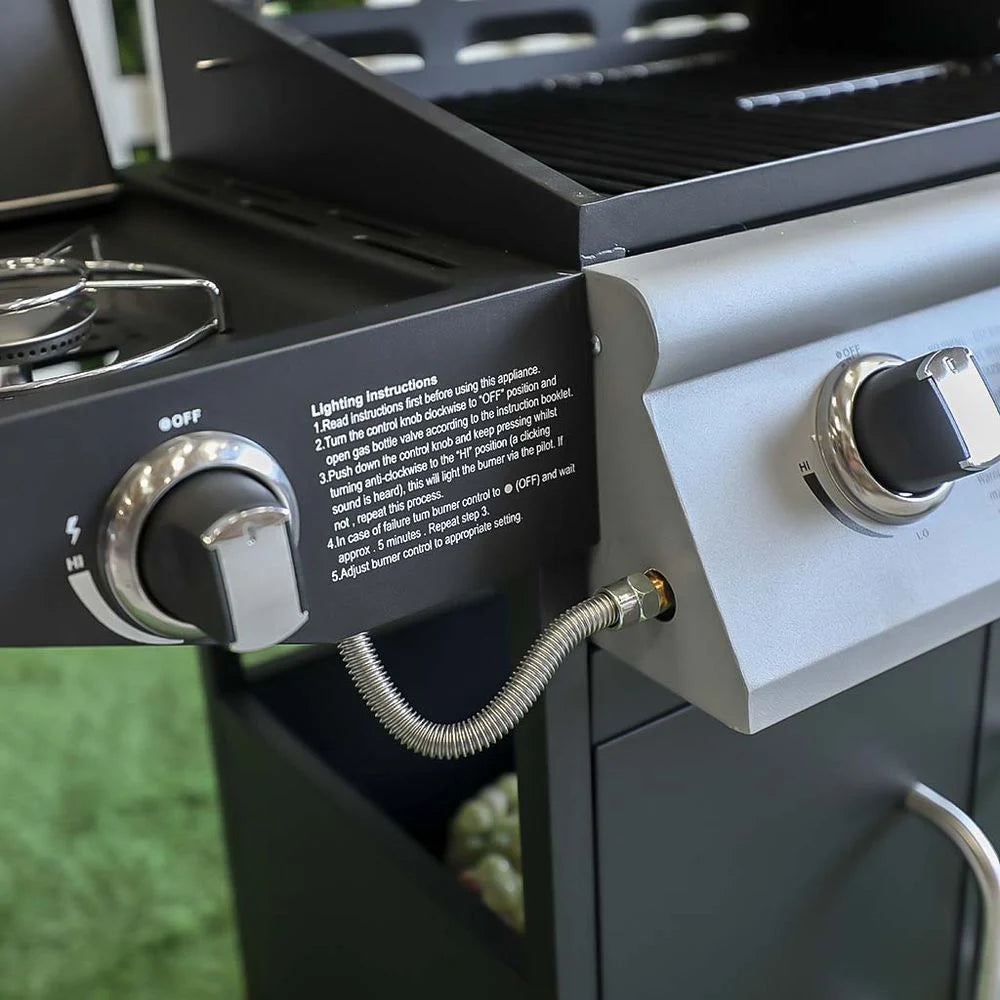 محطة الشواء المعدنية الجديدة Britz G9203A-Sb باللون الأسود