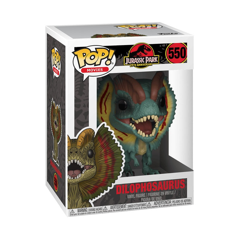 Pop! Movies: Jurassic Park - Dilophosaurus with Chase