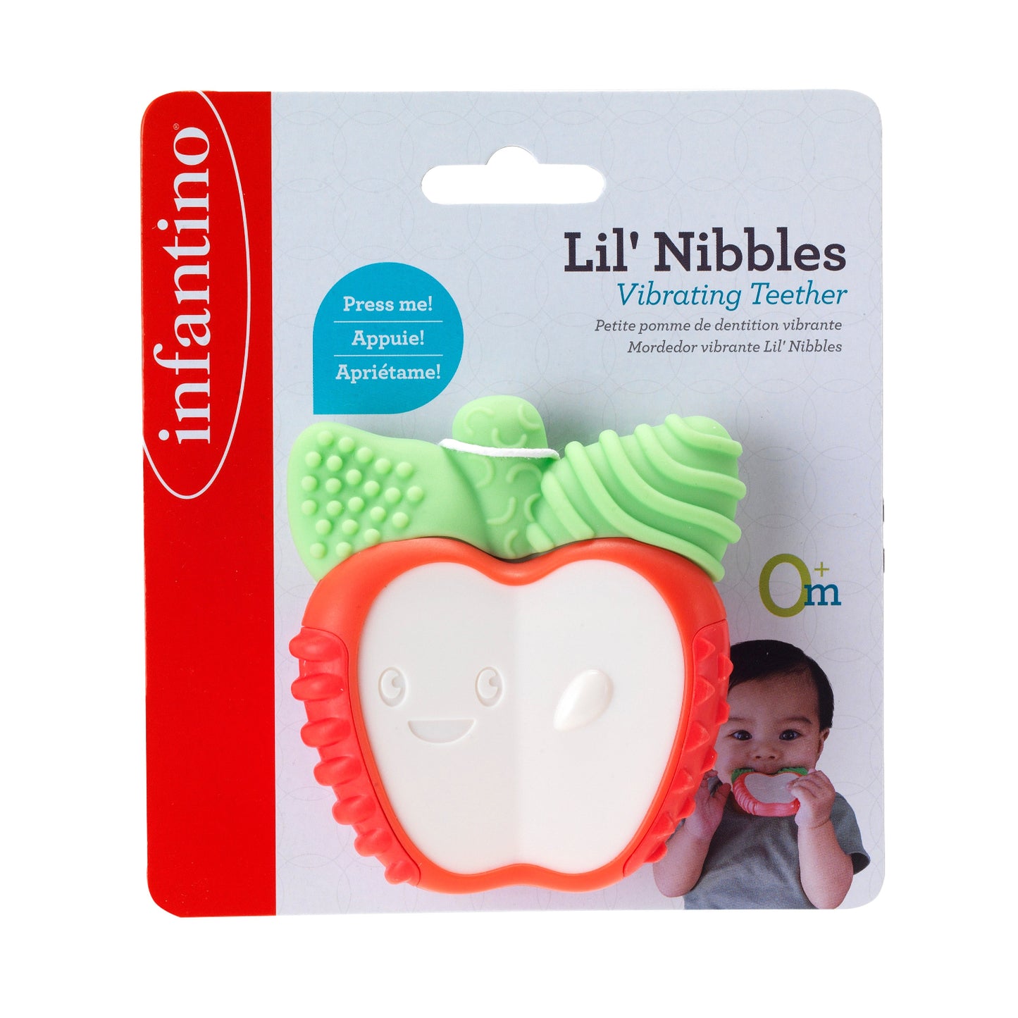 Infantino - Lil' Nibblers Vibrating Teether - Apple