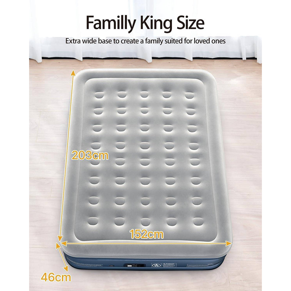 IDOO Air Bed Inflatable Double Mattress with Built-in Electric Pump