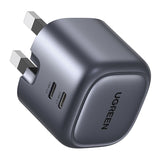 UGreen Nexode 45WPD GaN Foldable Fast Charger UK - Space Gray