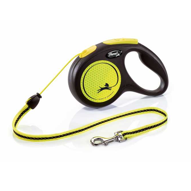 Flexi New Neon M Cord 5m, Yellow