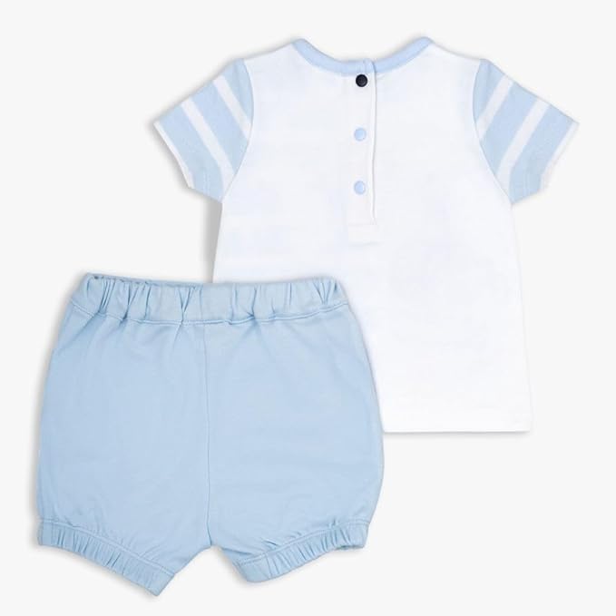 MOON 100% Cotton T-Shirt and Shorts 3-6M Blue - Little Submarine