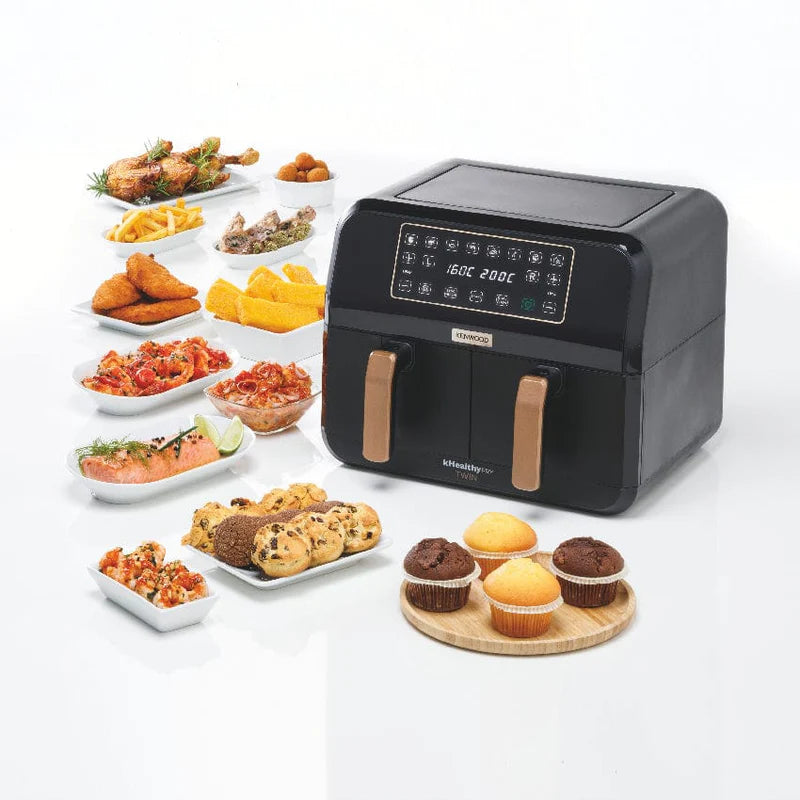Kenwood Digital Twin Air Fryer 4L+4L HFP70.000BK