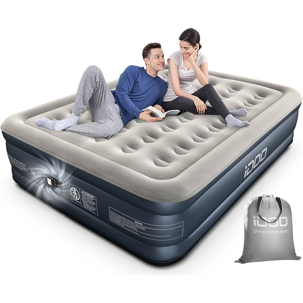IDOO Air Bed Inflatable Double Mattress with Built-in Electric Pump
