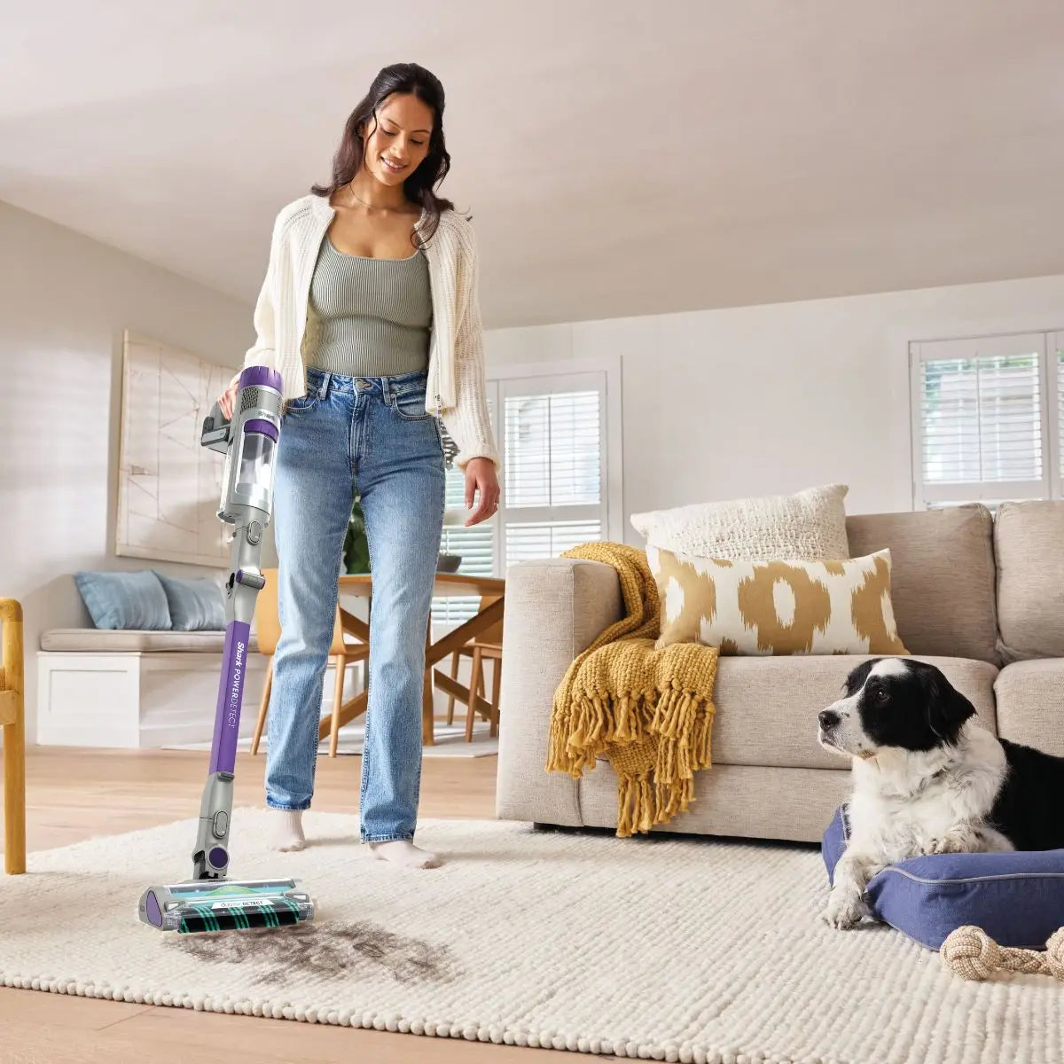 Shark PowerDetect Cordless Vacuum Cleaner IP1251MET - Mocha Grey / Brass