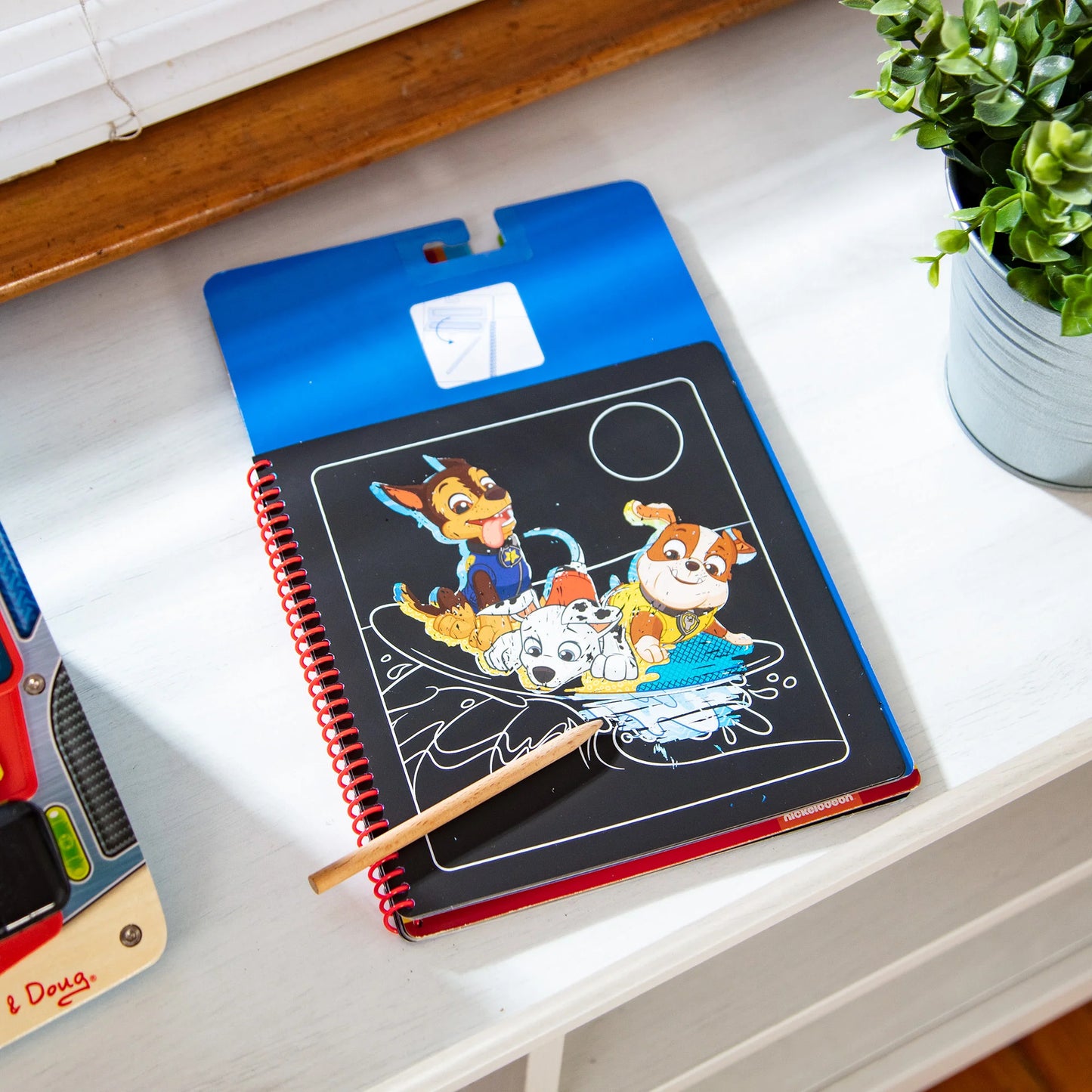 Melissa and Doug Paw Patrol Scratch Art Pad - Chase