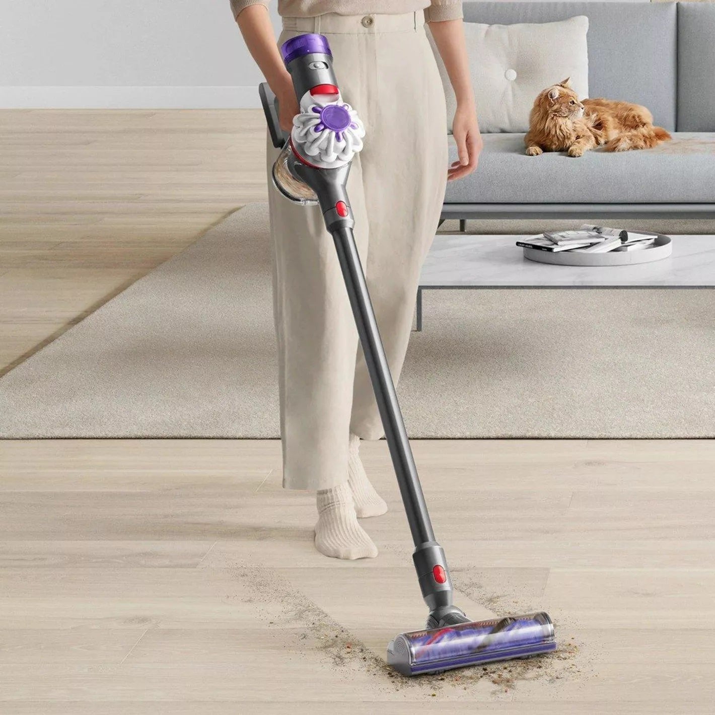Dyson V8 Cordless Vacuum Tactical Silver/Nickel