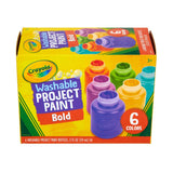 Crayola Washable Project Paint Bold Colors 6pc