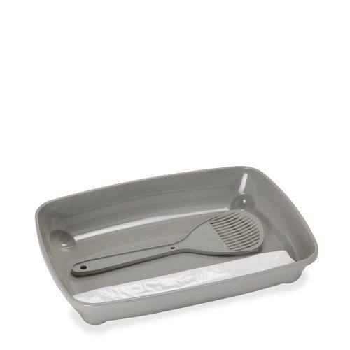 Moderna Tray With Scoop&Bag 37cm Grey