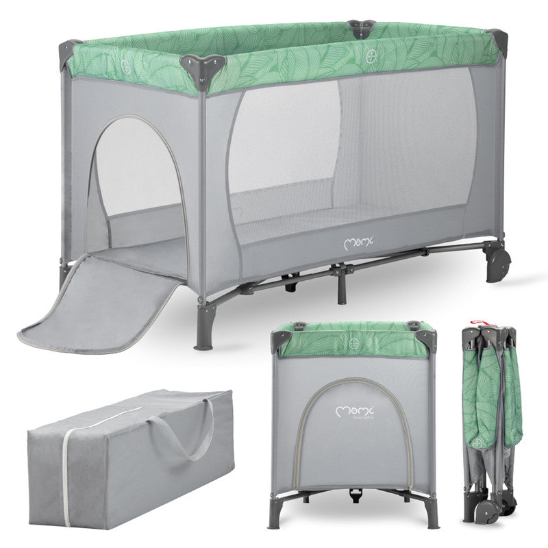MoMi Belove Travel Crib - Jade