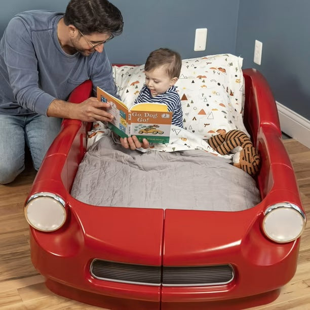 Step2 Roadster Toddler To Twin Inflatable Bed - Red
