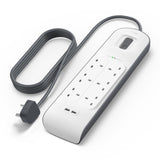 Belkin 6-Outlet Surge Protection Strip With 2 USB & Power Cord 2M