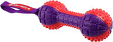 Gigwi Dumbell PUSH To Mute Squeaker Dog Toy