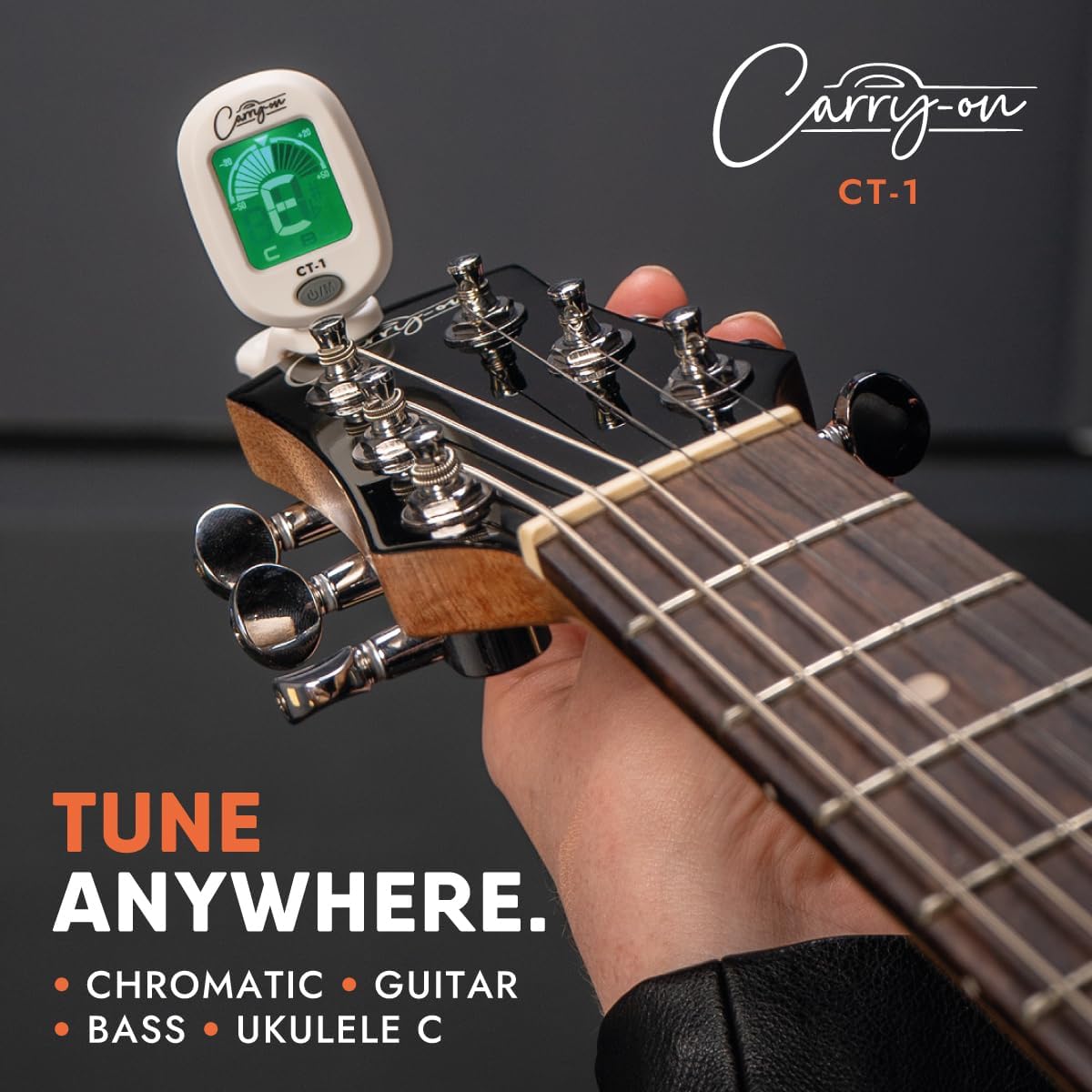 Carry-On CT1 Clip-On Tuner Black Color