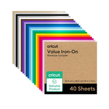 Cricut Value Iron-On Rainbow Sampler - 12 in x 12 in (40 ct)