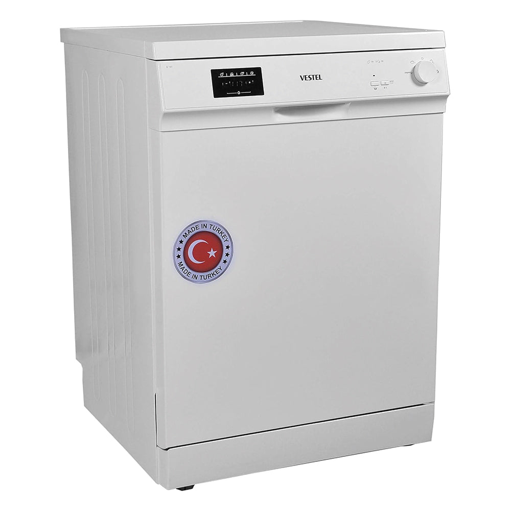 Vestel 12 Place Settings Freestanding Dishwasher, D141, White