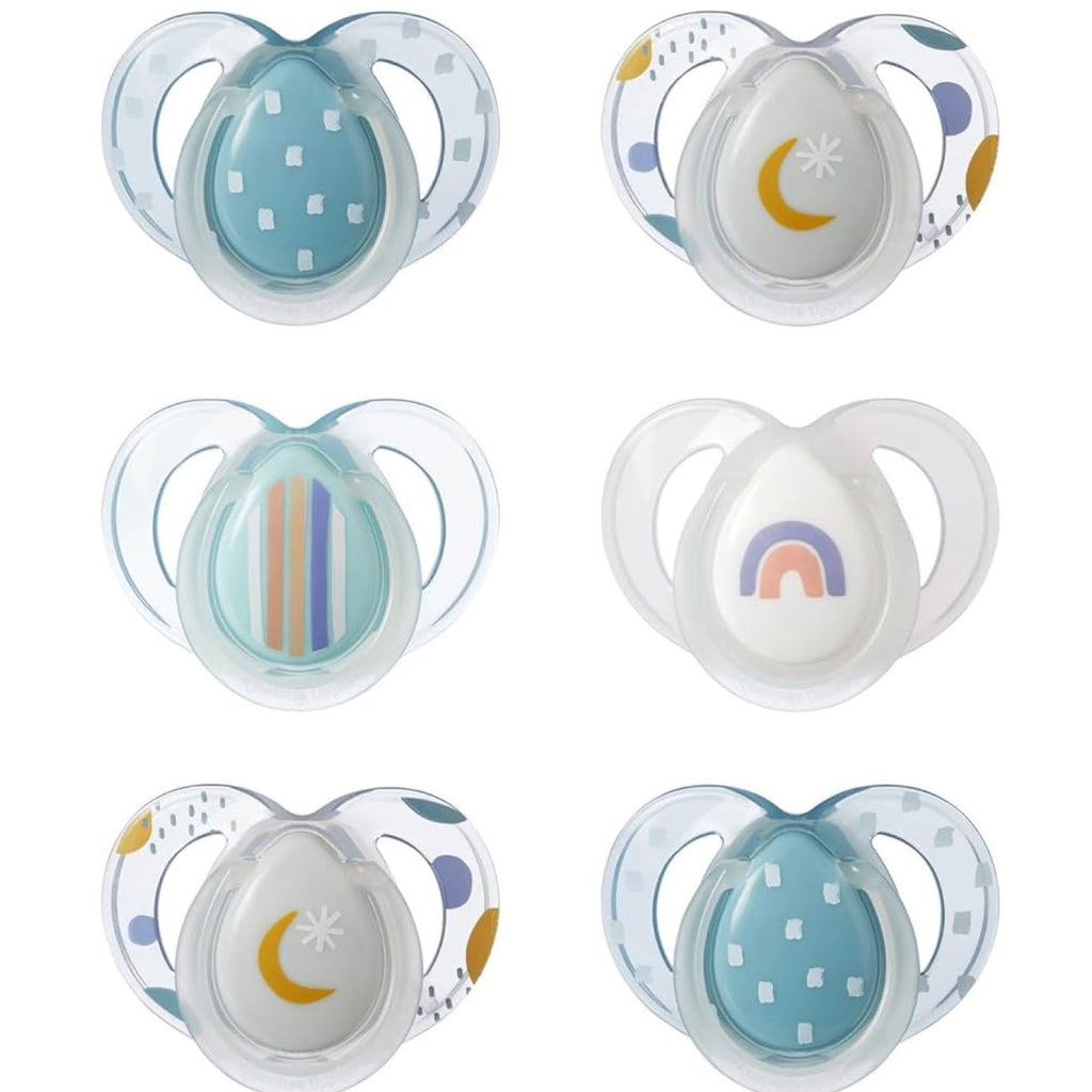 Tommee Tippee - Night Time Soother, Pack of 6,  (6-18 months) Boy