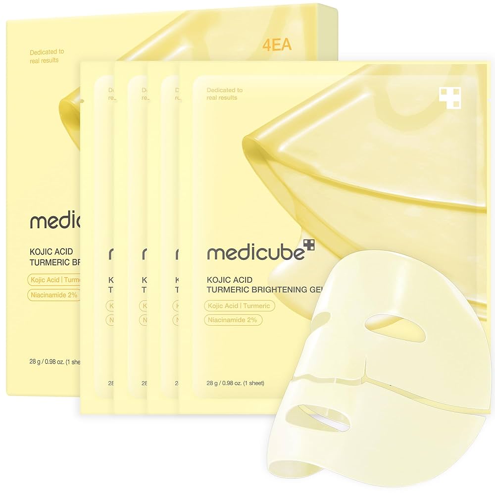 Medicube Kojic Acid Turmeric Brightening Gold Jelly Gel Mask 28g
