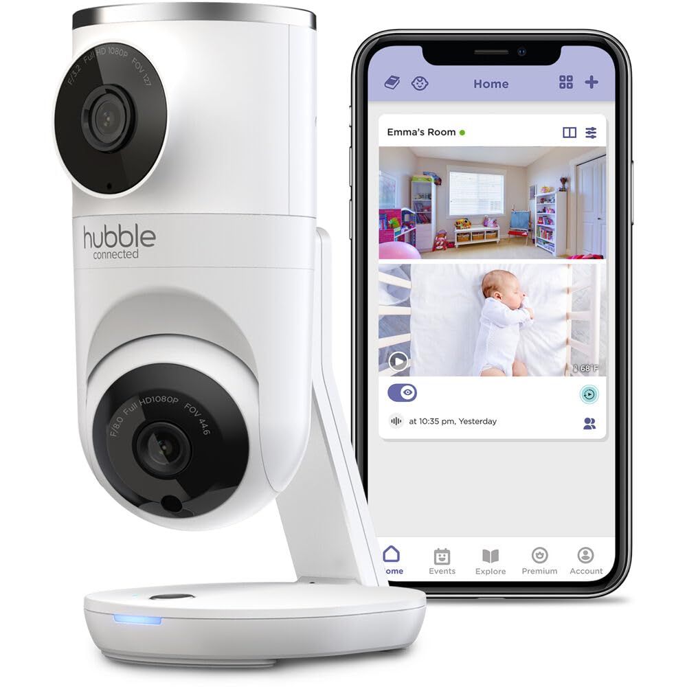 Hubble Nursery Pal Dual Vision Cam - White