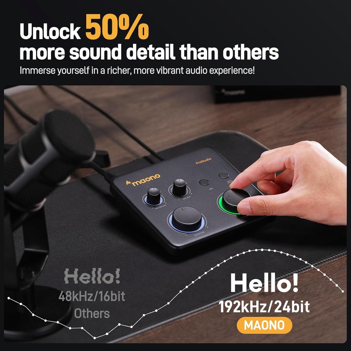 Maono PS22 Lite USB Audio Interface For PC