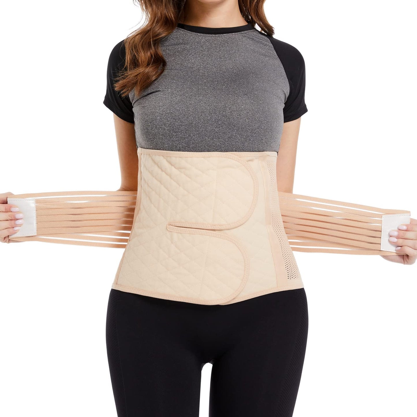Babyjem - Postpartum Belly Band - Beige - S/M
