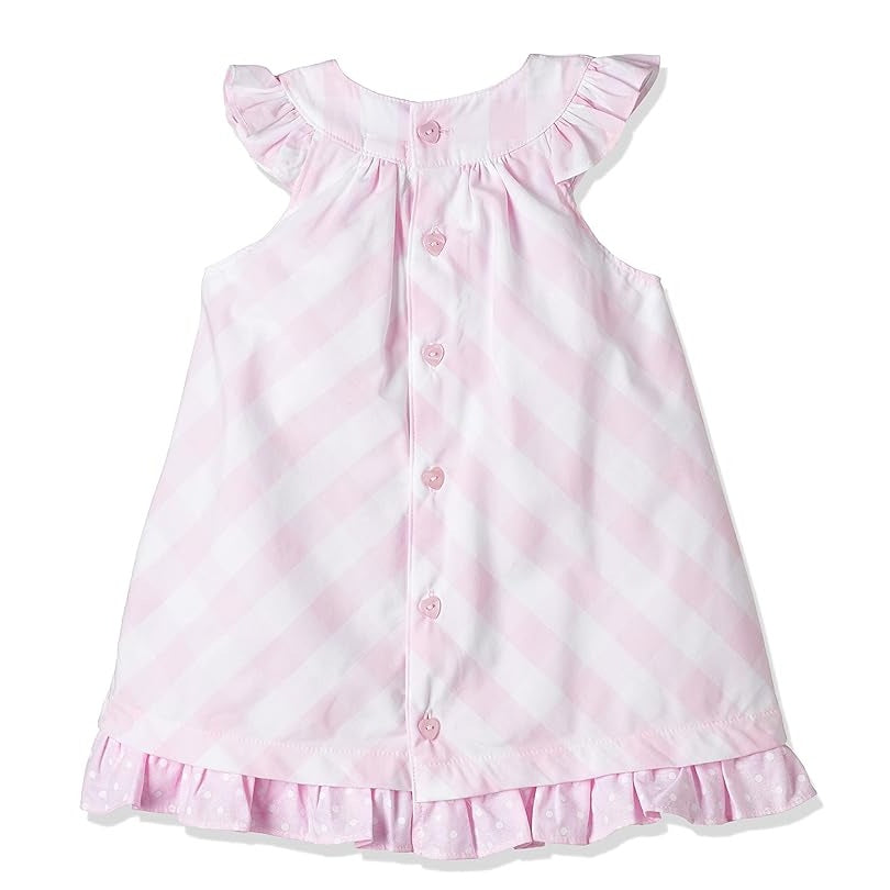MOON 100% Cotton Dress With Headband 3-6MPink - Pink Gingham