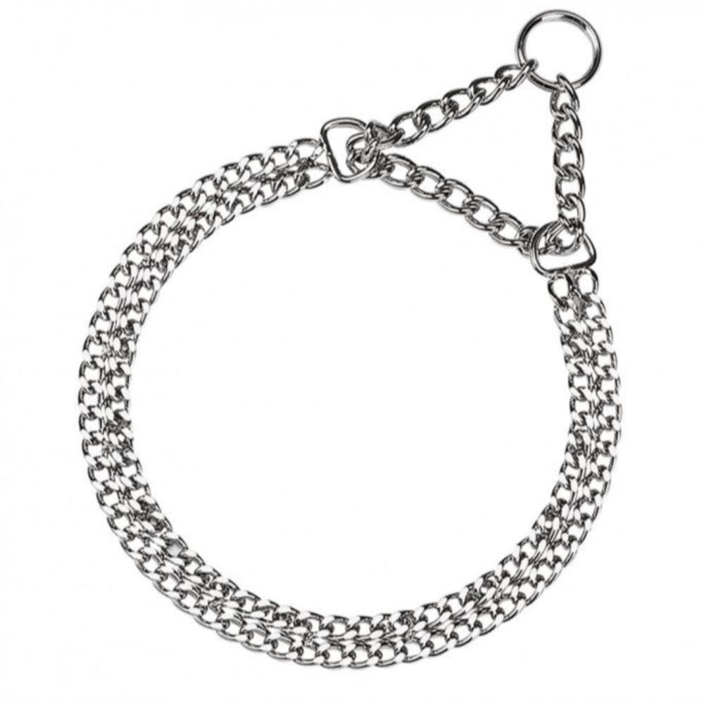 Ferplast Chrome CSS, Semi Choke, Chain Dog Collar Made of Metal