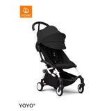 Stokke YOYO3 White Frame & 6+ Black Bundle