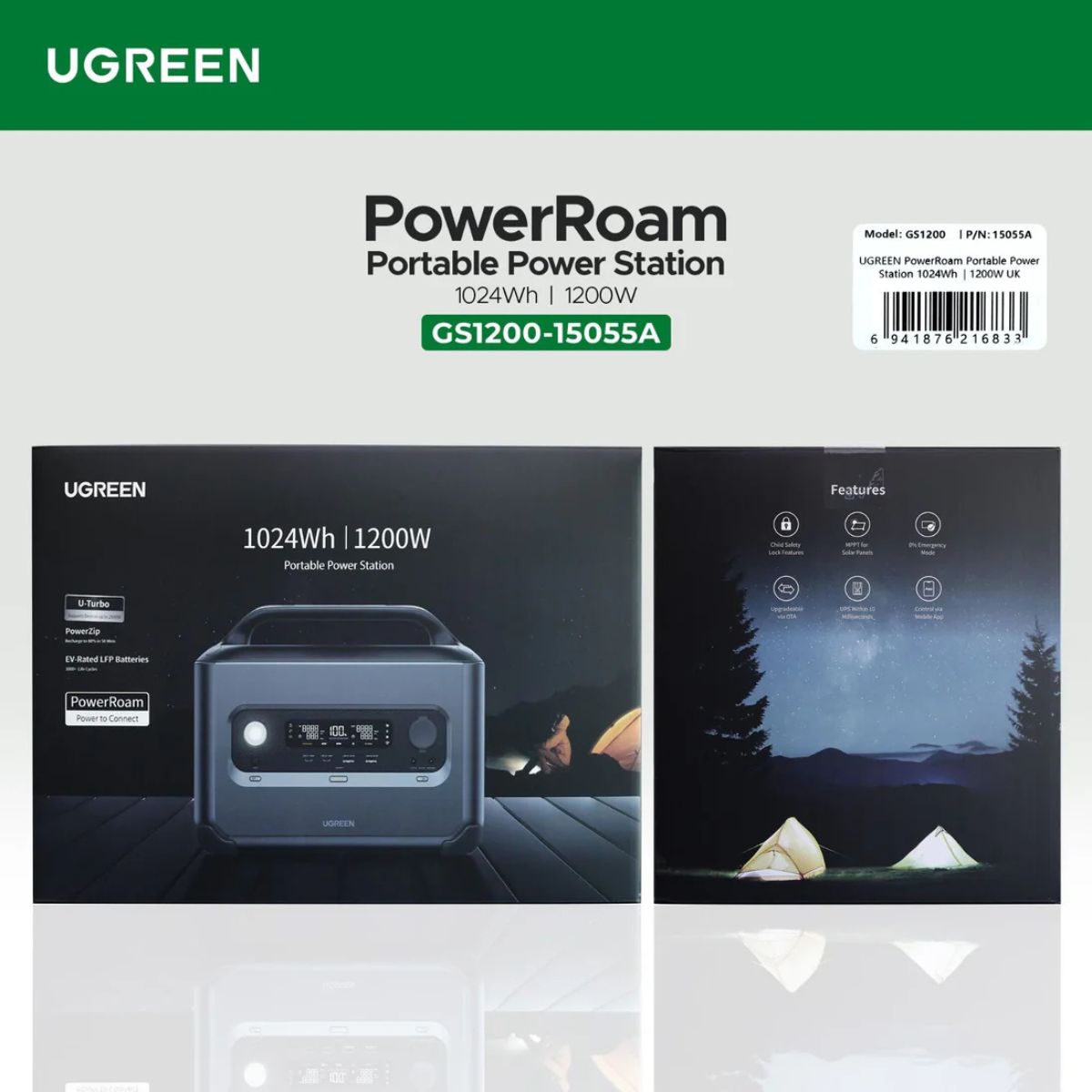 UGreen PowerRoam Portable Power Station 1024Wh 1200W
