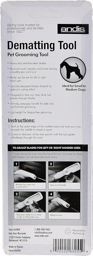 Andis Dematting Tool 25cm for Pet Animal Grooming