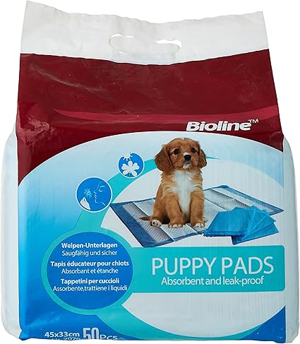 Bioline Puppy Pads 45 x 33cm - 50Pcs