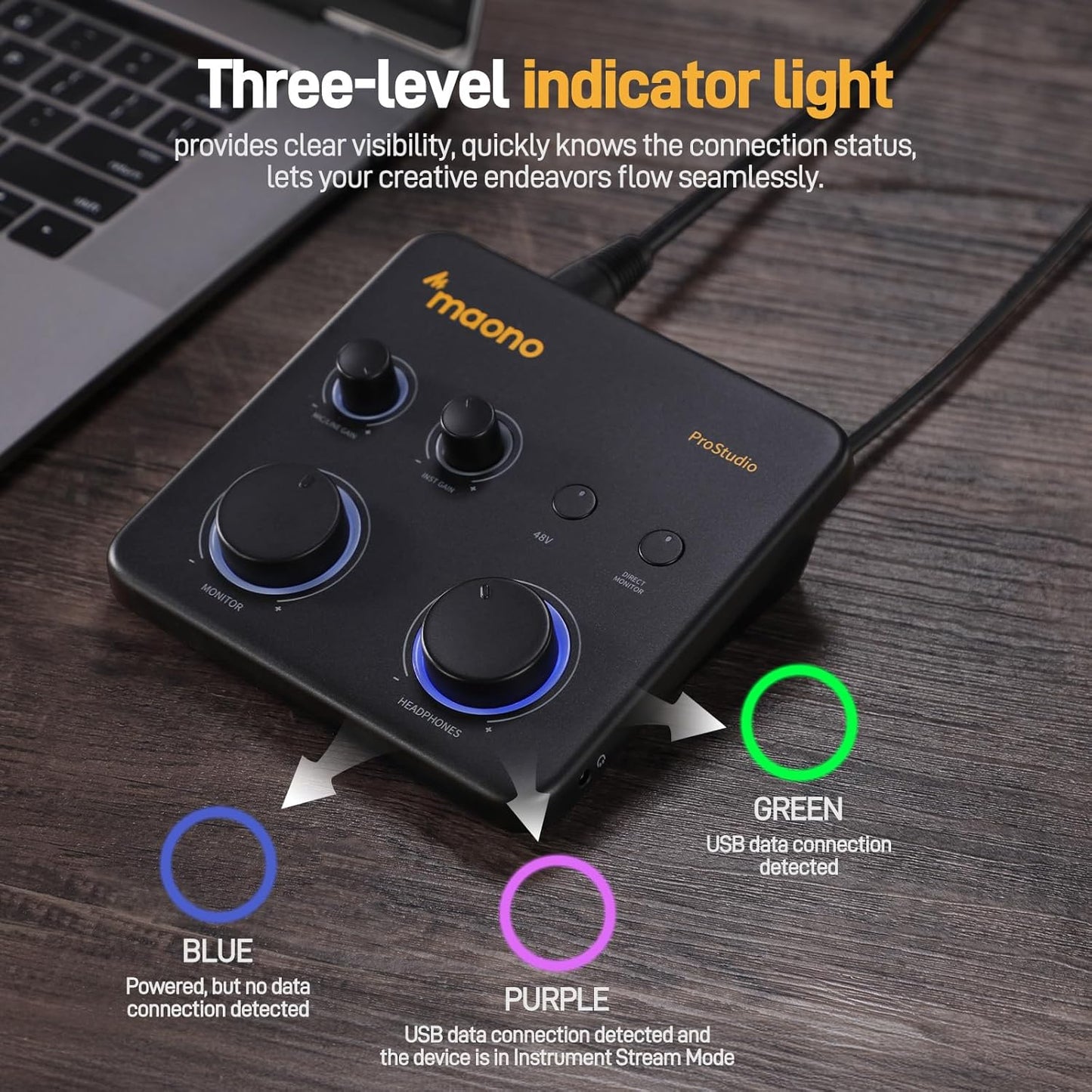 Maono PS22 Lite USB Audio Interface For PC