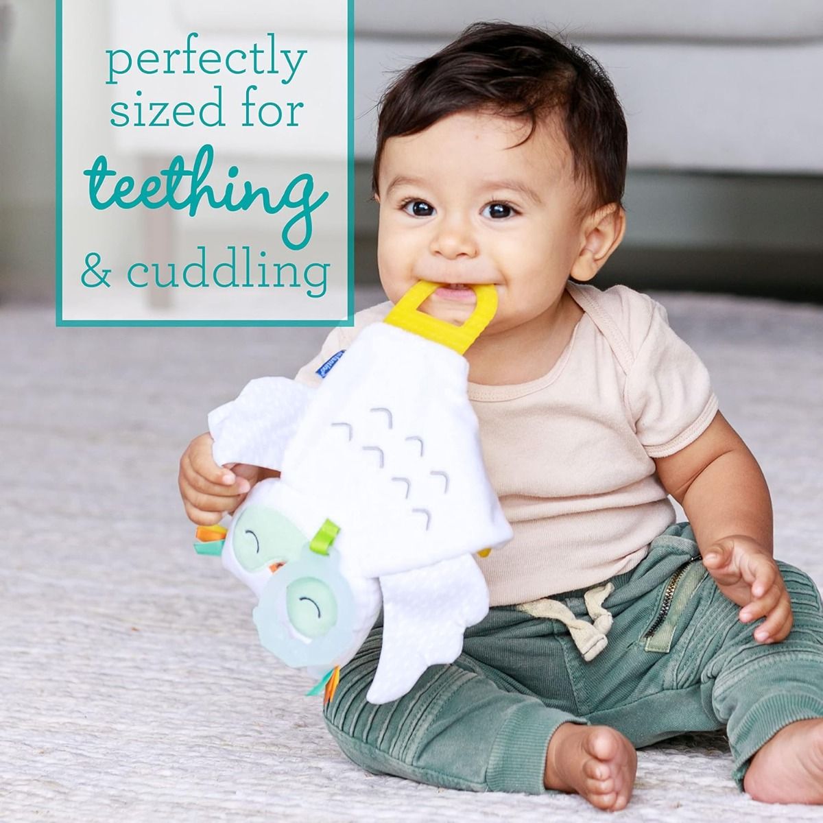 Infantino - Glow In The Dark Cuddle And Teether - Owl