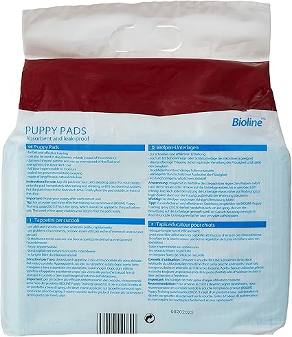 Bioline Puppy Pads 45 x 33cm - 50Pcs