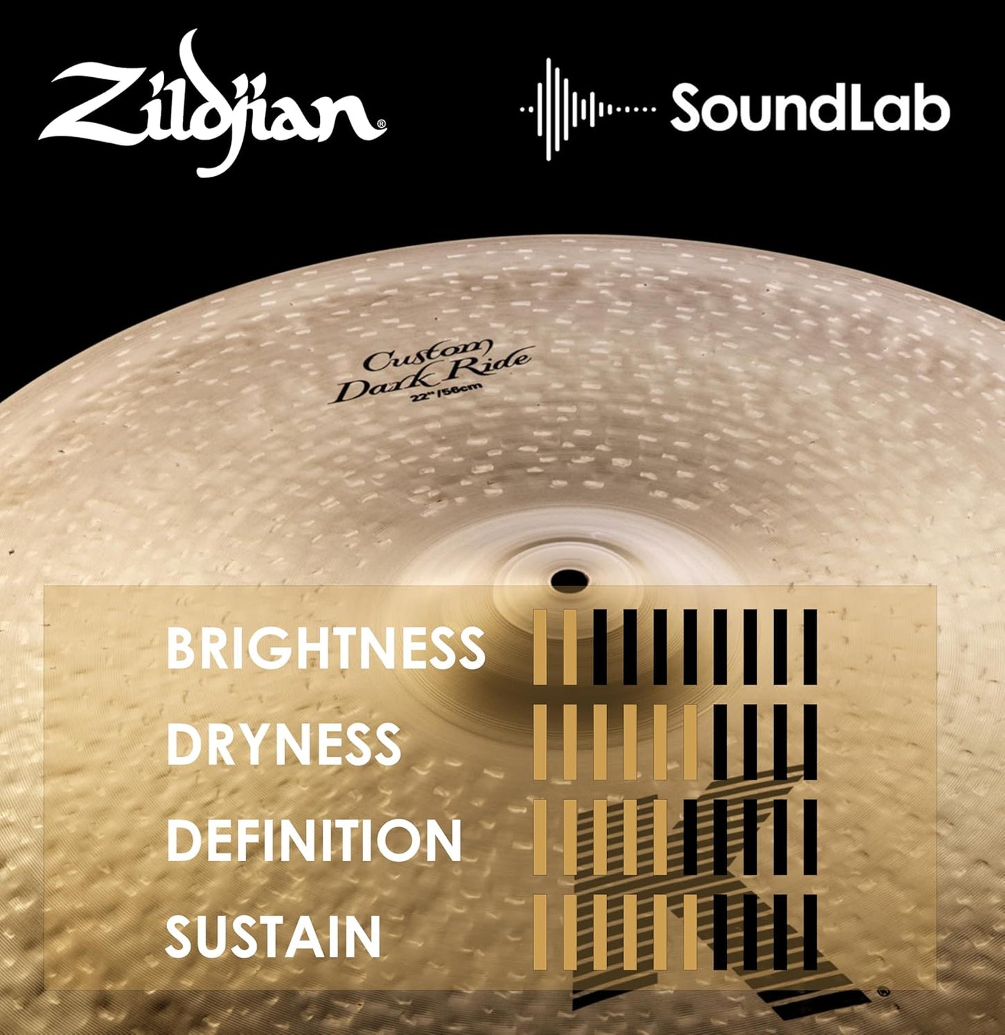 Zildjian 22" K - Custom Series Dark Ride Cymbal