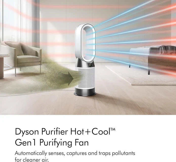 Dyson Purifier Hot + Cool™ Gen1 HP10 Purifying Fan Heater (White/White) Heater + Air Purifier | 2 year Dyson warranty | 454856-01 - UAE Version