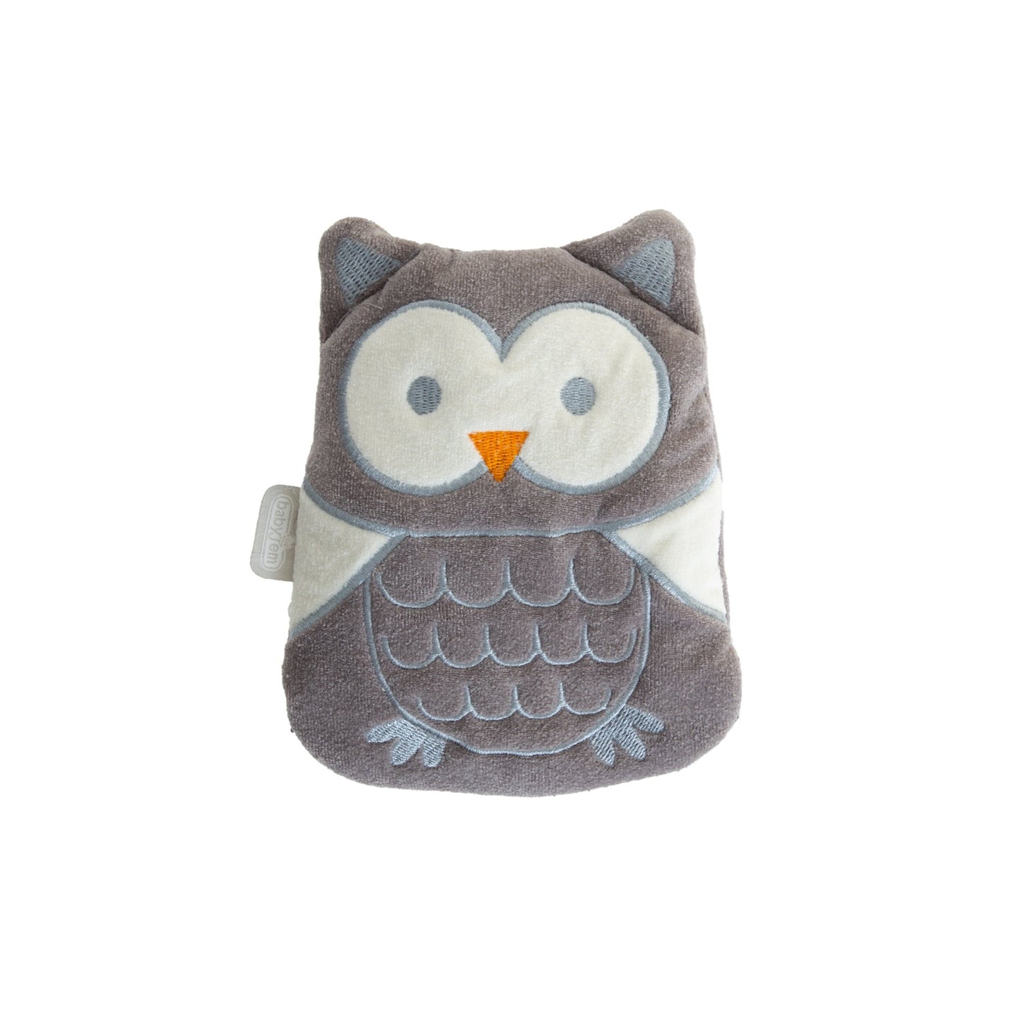 Babyjem - Cherry Seeds Filled Velvet Colic Owl Shaped Pillow - Newborn - Grey - 0 Months+