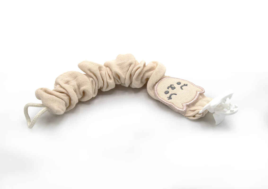 Babyjem - Cat Pacifier Holder - Newborn - Peach - 0 Months+