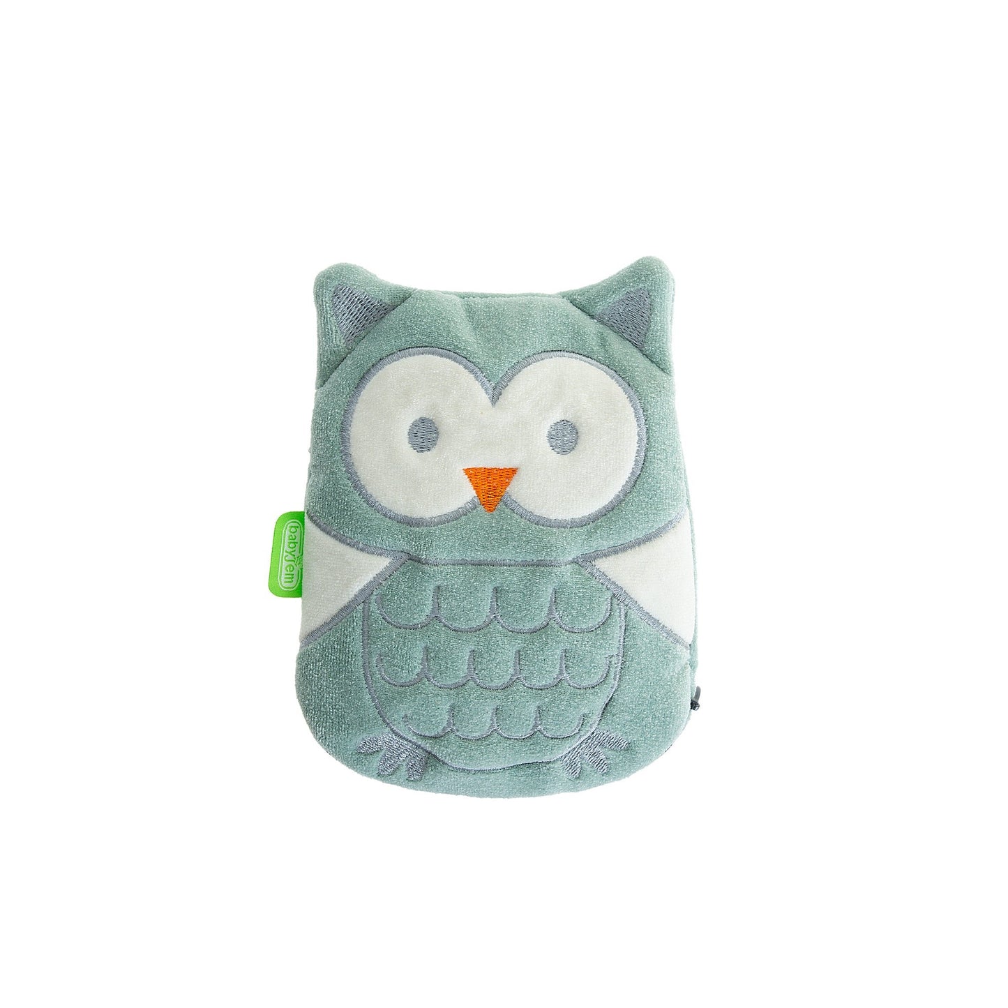 Babyjem - Cherry Seeds Filled Velvet Colic Owl Shaped Pillow - Newborn - Green - 0 Months+