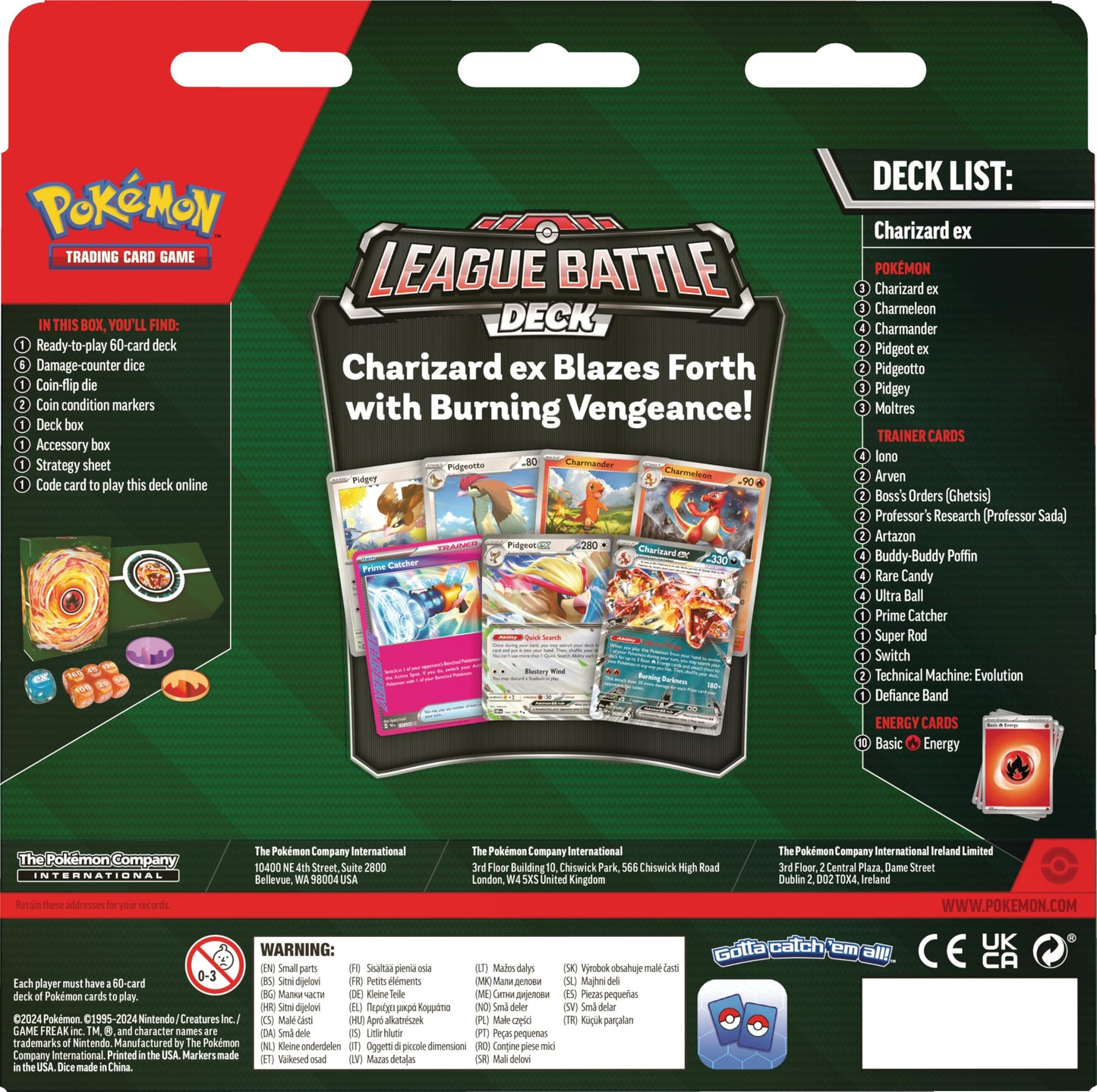 Pokemon TCG: Charizard EX League Battle Deck