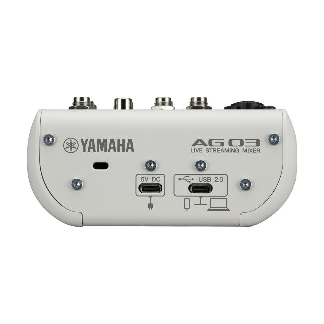Yamaha AG03MK2 Live Streaming Mixer - White